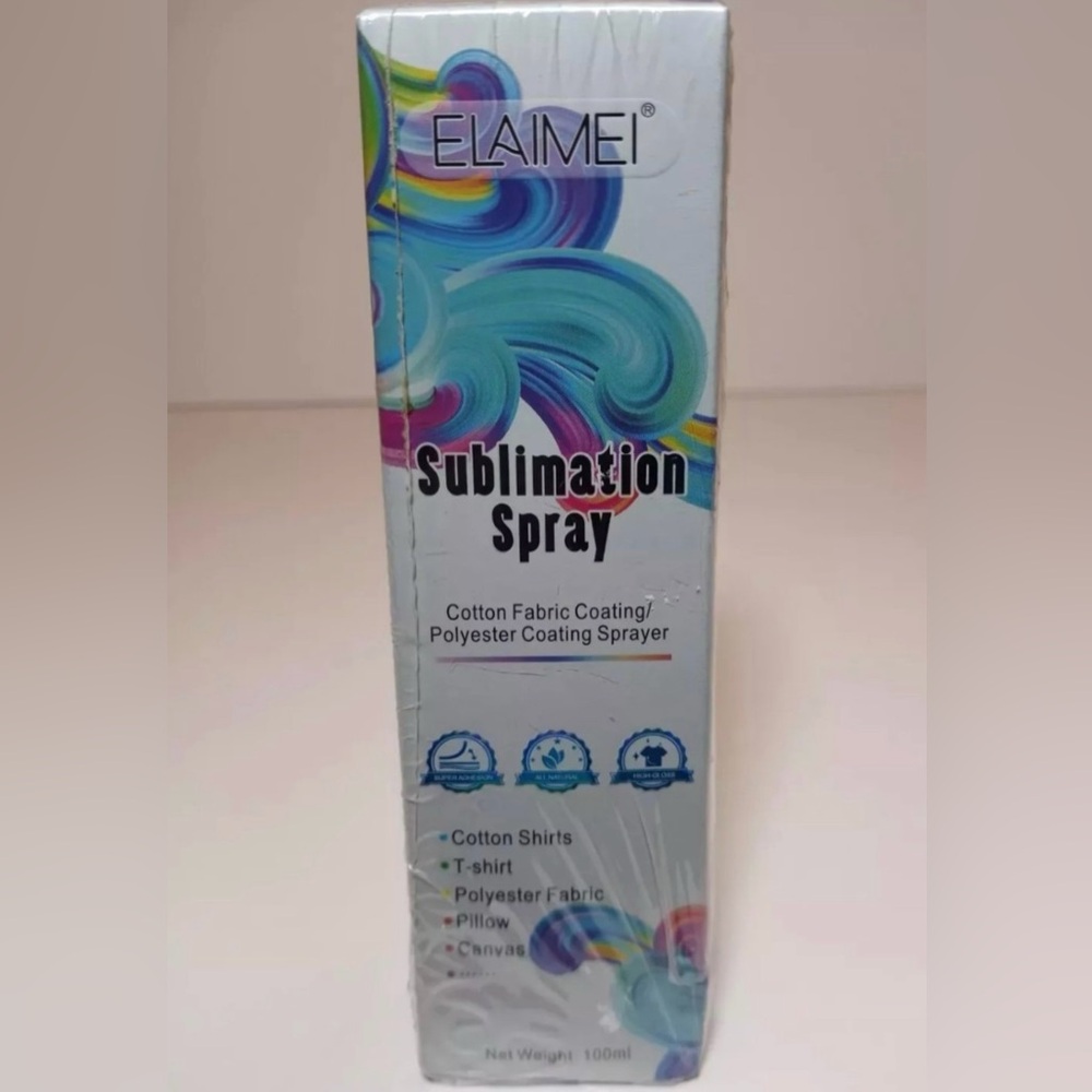 Sublimation Spray for Cotton Shirts and Polyester Fabrics, 100 mL